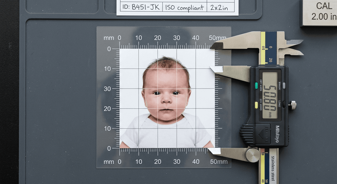 Decoding the 2x2 passport photo: Sizing Mechanics and Biometric Failures